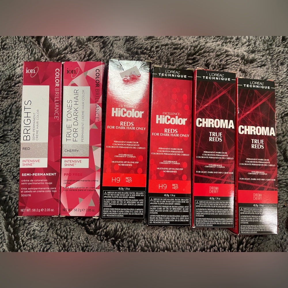 Red Hair Dye Lot